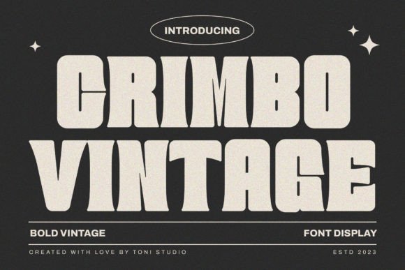 Crimbo Vintage: A Retro Font That Brings Bold 80s Energy