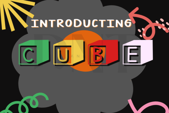 Cube: A Playful Font for Engaging Educational Materials