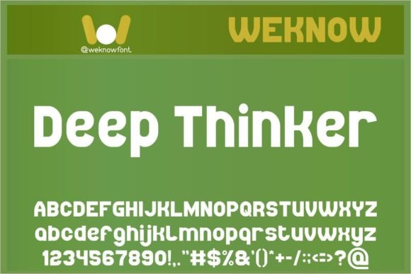 Deep Thinker: The Modern Typeface That Commands Attention