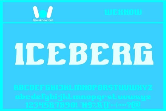 Iceberg: A Cool, Modern Slab Serif for Bold Branding