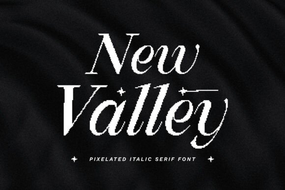 New Valley: Blending Retro Pixels with Modern Serif Elegance