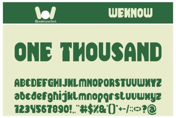 One Thousand: A Modern Typeface for Bold Visual Stories