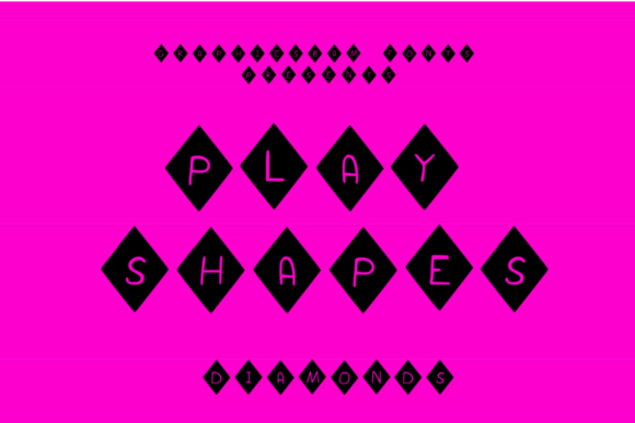 Play Shapes Diamonds: A Font That Brings Whimsy to Any Design