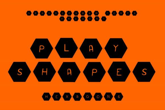 Play Shapes Hexagons: A Fresh Take on Decorative Typography