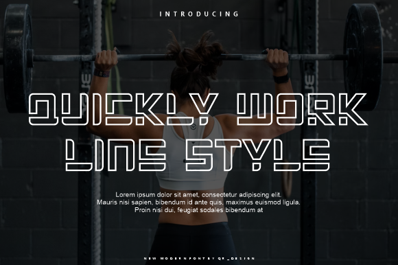 Quickly Work Line: A Bold Font for Instant Impact