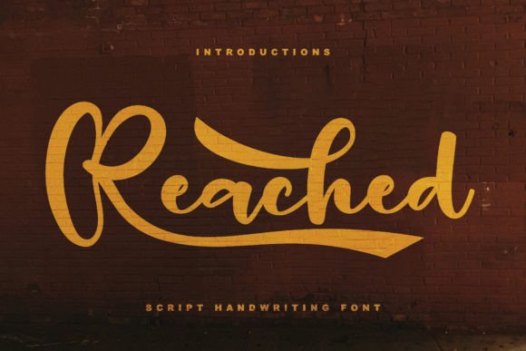 Reached: A Handwritten Font That Feels Authentically Yours