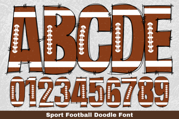 Score Big with Sport Football Doodle: A Typeface That Celebrates the Game