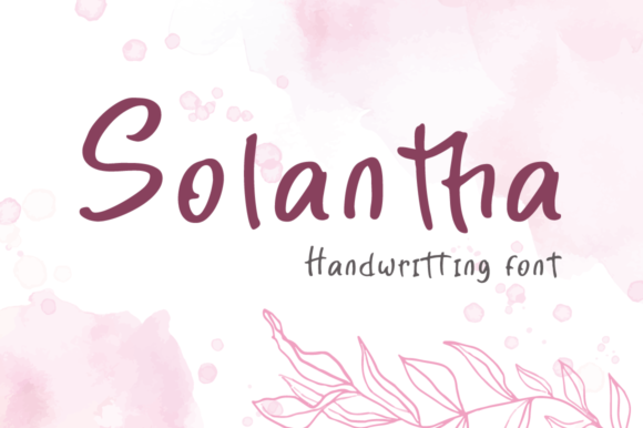 Solantha: The Flowing Script Font for Timeless Design