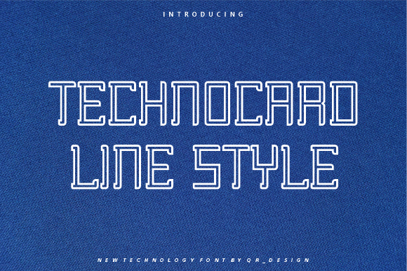 Technocard Line: A Display Font for Bold Branding Projects