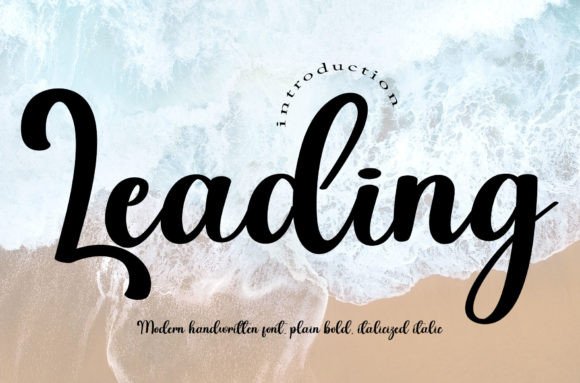 The Handwritten Charm of the Leading Font
