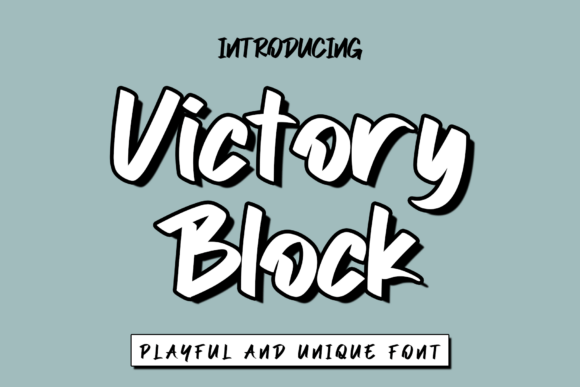 Victory Block: A Font That Punches Up Your Visuals