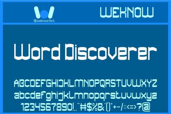 Word Discoverer: A Modern Typeface for Bold Branding